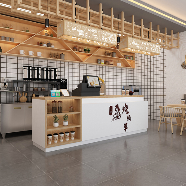 Quầy lễ tân quán cafe