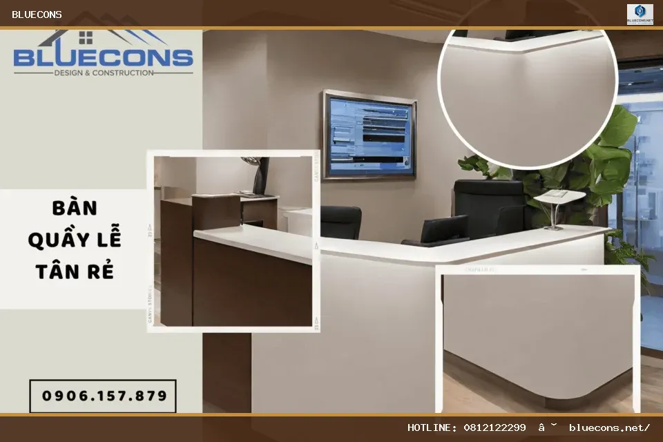 Quầy lễ tân rẻ đẹp – hình ảnh Bluecons