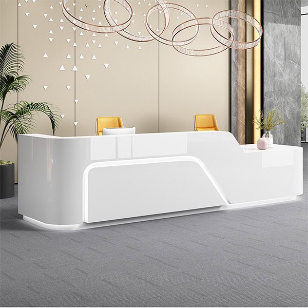 Quầy lễ tân bằng gỗ MDF