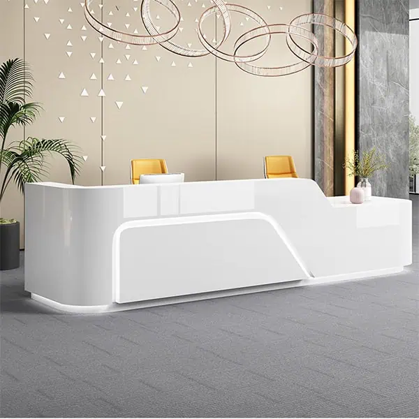 Quầy lễ tân bằng gỗ MDF