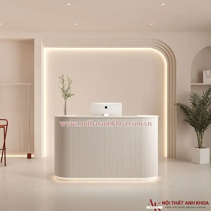 Quầy lễ tân spa hiện đại