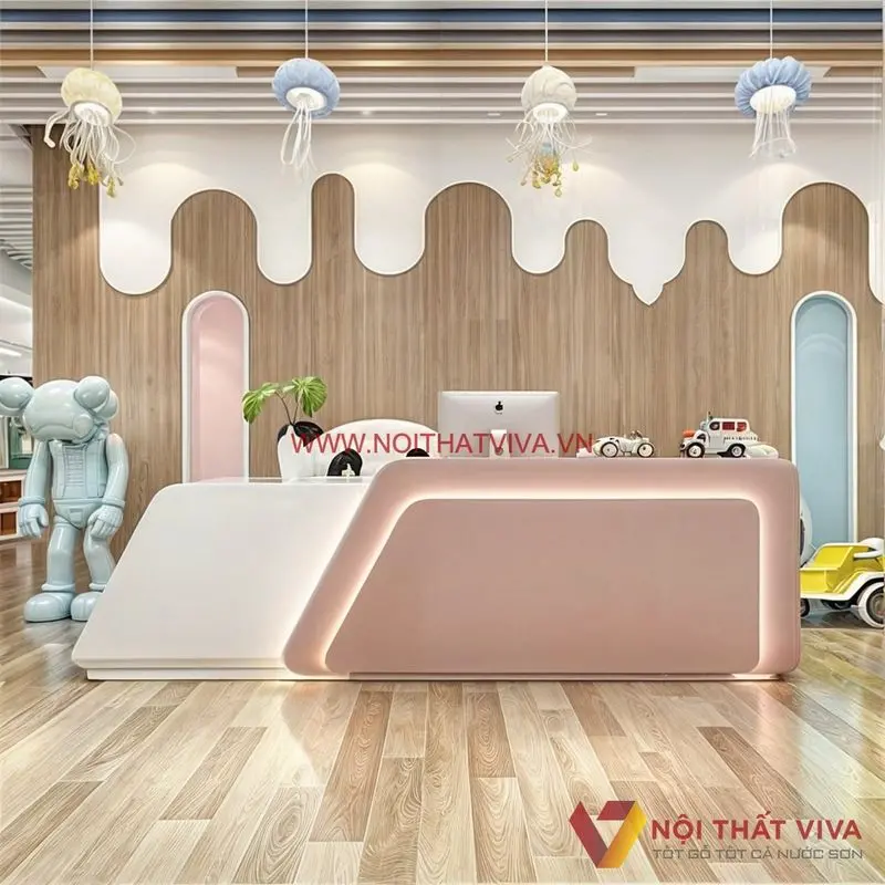 Quầy lễ tân spa công nghiệp