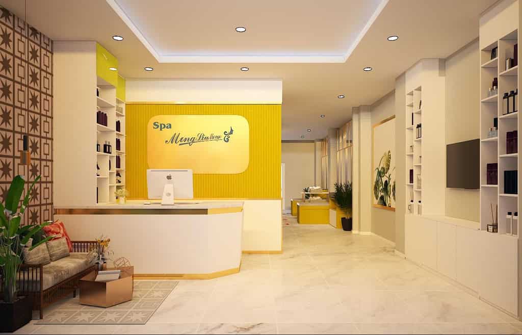 Mẫu quầy spa đẹp