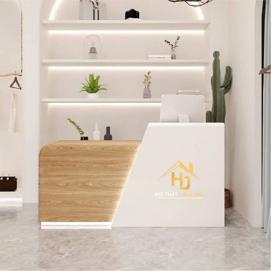 Quầy lễ tân spa chữ I