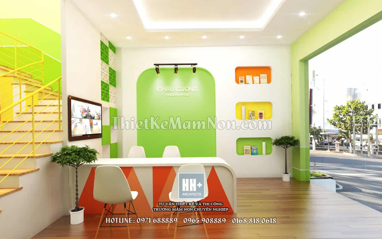 Hình ảnh thiết kế khu vực lễ tân hiện đại
