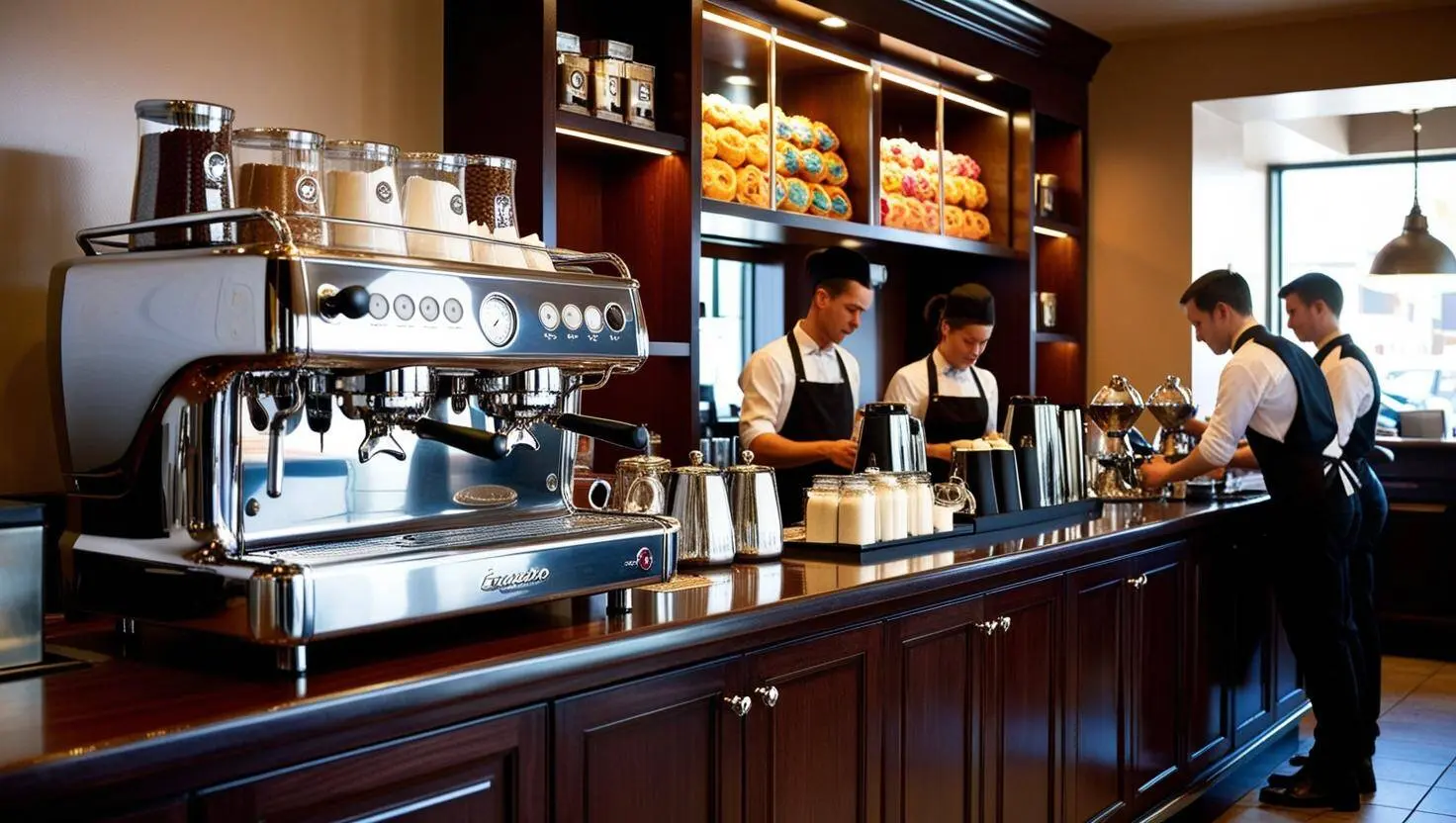quầy pha chế cho quán cà phê nhỏ gọn Ảnh minh họa trong bài viết