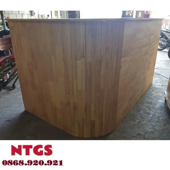quầy pha chế gỗ cao su