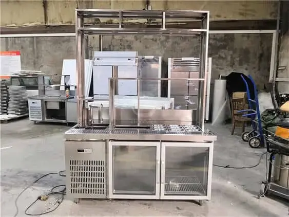 Những mẫu quầy pha chế inox bán cafe đẹp