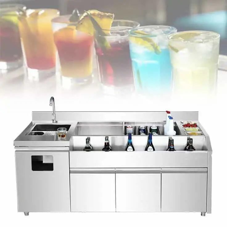 Quầy pha chế inox bán cafe chất lượng cao