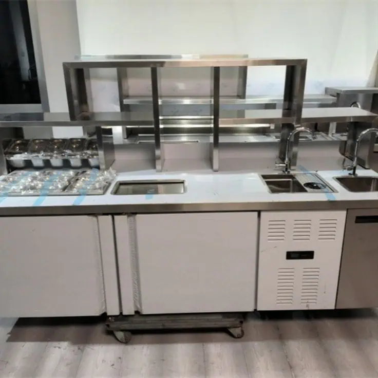 Mẫu những quầy pha chế inox bán cafe đẹp