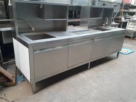 Quầy pha chế inox cho quán ăn đẹp và sang trọng