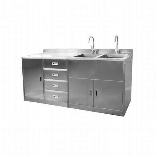 Quầy pha chế inox có chậu rửa đa năng có tủ kéo