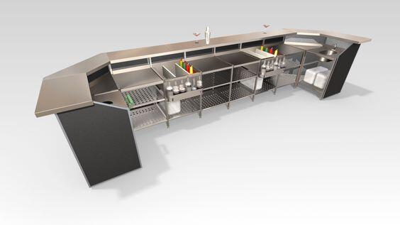 Mẫu quầy pha chế inox giá rẻ đẹp và bền hiện nay