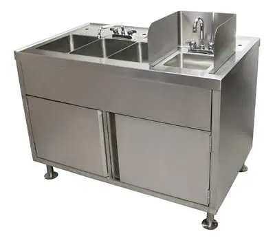 Mẫu quầy pha chế inox nhỏ gọn và tiện lợi cho không gian