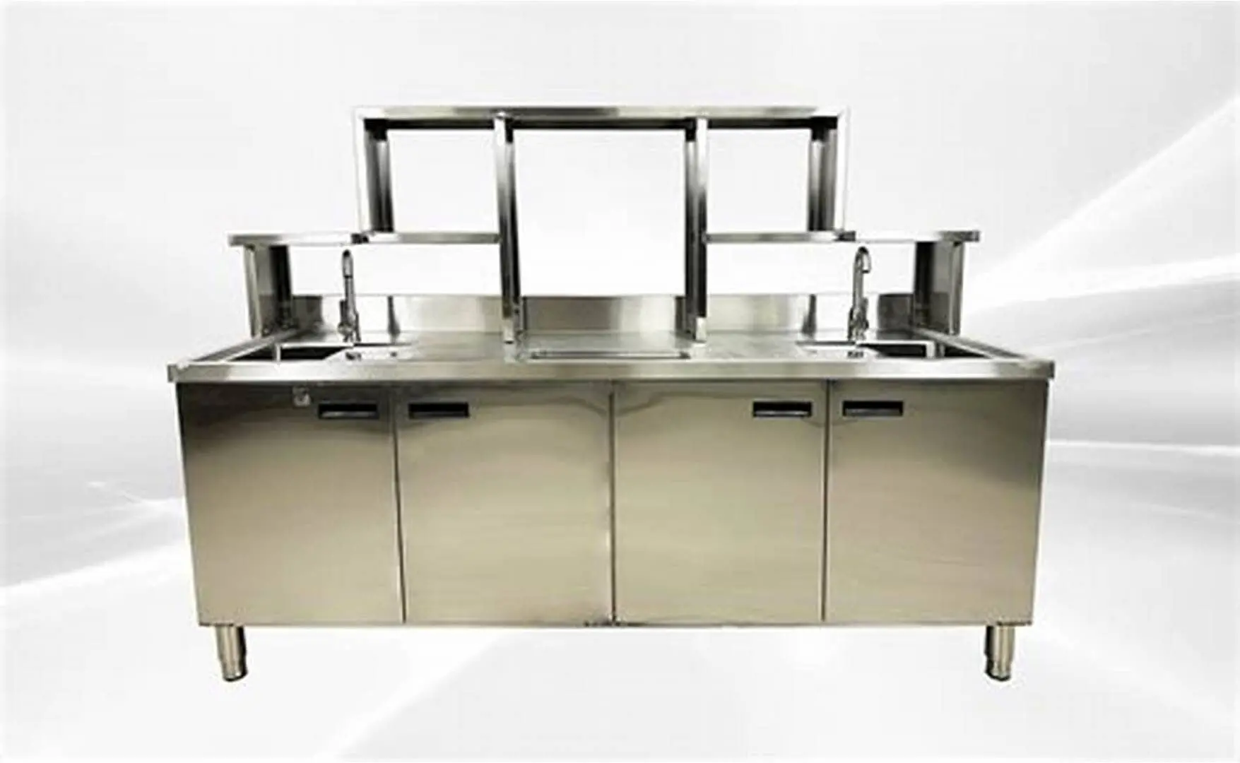 Mẫu quầy pha chế inox nhỏ gọn, tiện lợi hiện nay
