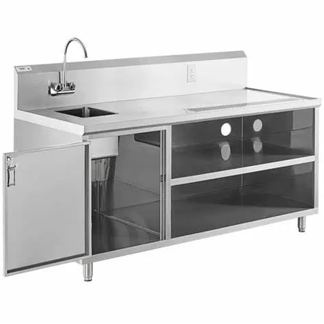 Thiết kế và thi công mẫu quầy pha chế inox nhỏ gọn