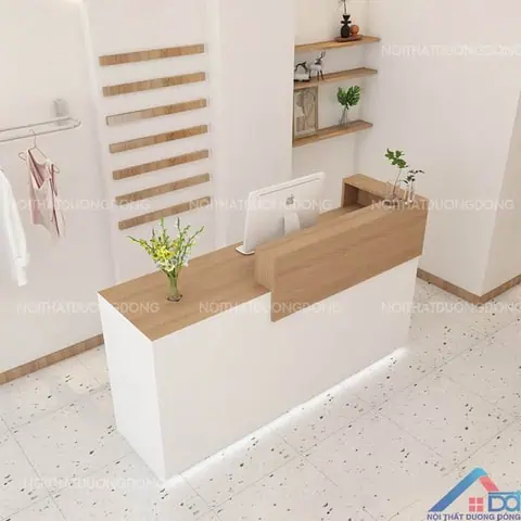 Quầy thu ngân đơn giản mà sang trọng