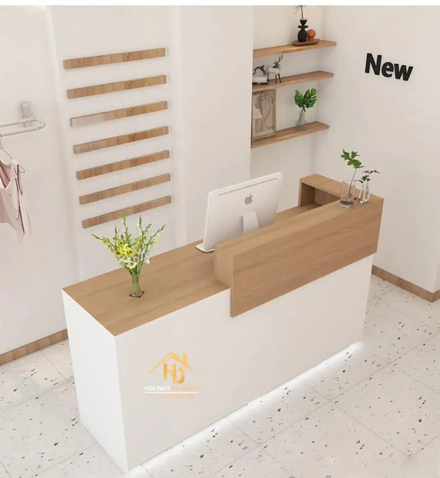 Mẫu quầy thu ngân kiểu dáng hiện đại