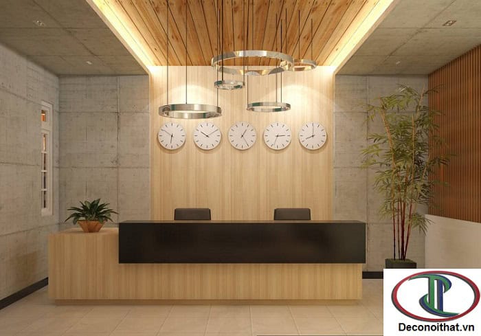 Quầy thu ngân hiện đại với không gian tương tác