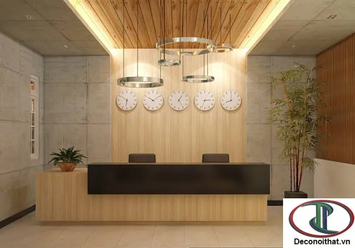 Quầy thu ngân hiện đại với không gian tương tác