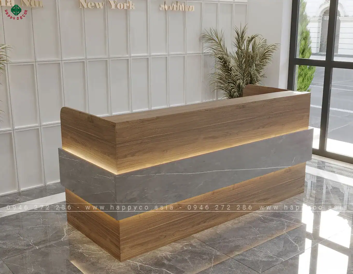 Quầy thu ngân thiết kế hiện đại