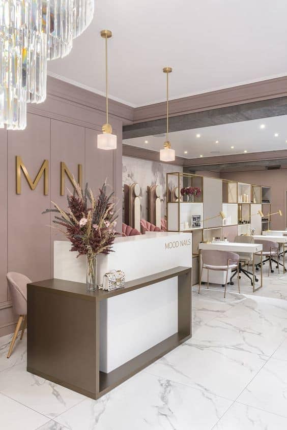 Mẫu quầy thu ngân cho salon