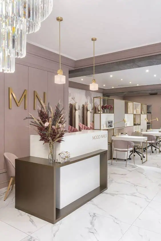 Mẫu quầy thu ngân cho salon