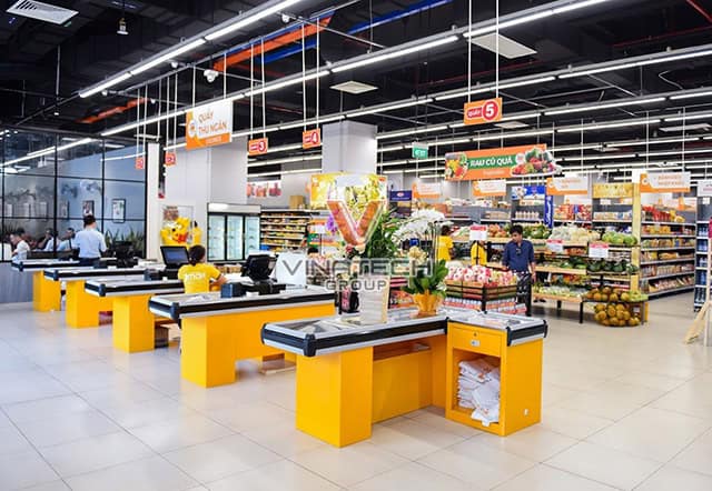 Hình ảnh quầy thu ngân trong siêu thị