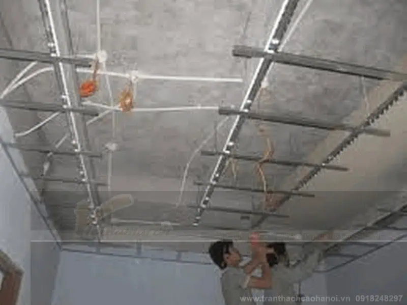 Hướng dẫn thi công trần thạch cao giật cấp