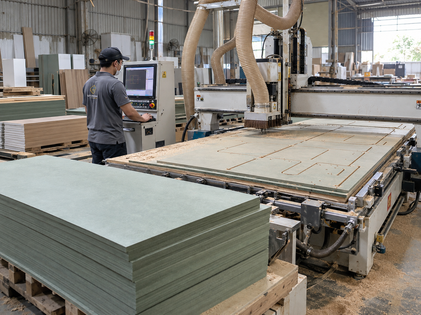 Cắt CNC ván MDF chống ẩm