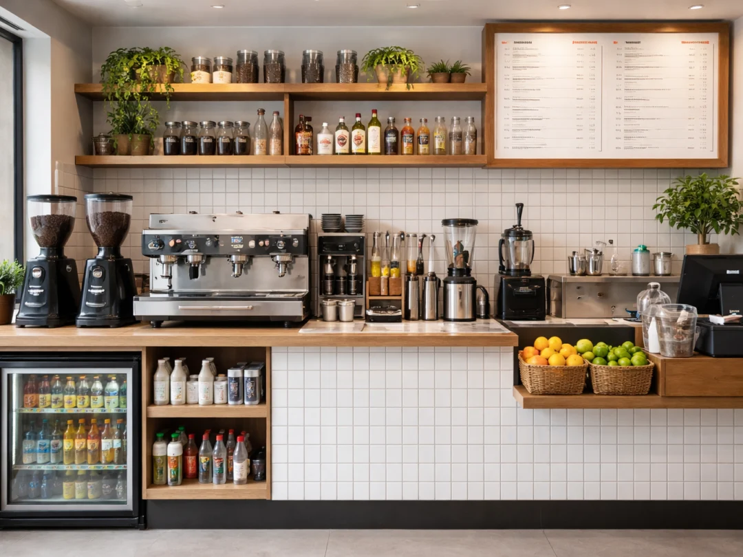 setup quầy cafe đẹp – ảnh minh họa