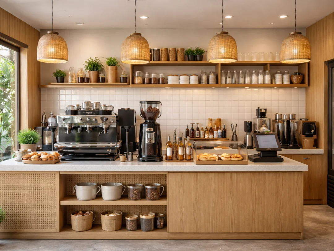setup quầy cafe đẹp – ảnh minh họa