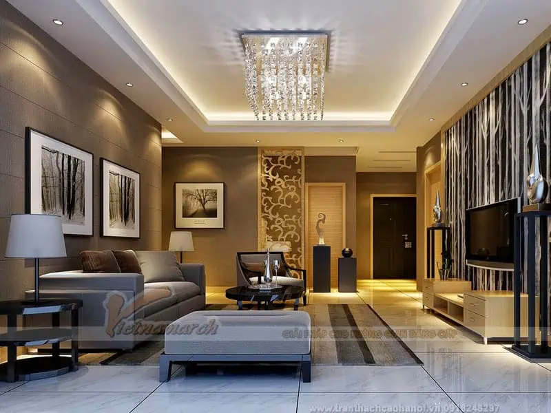 Mẫu trần thạch cao 2 lớp đẹp