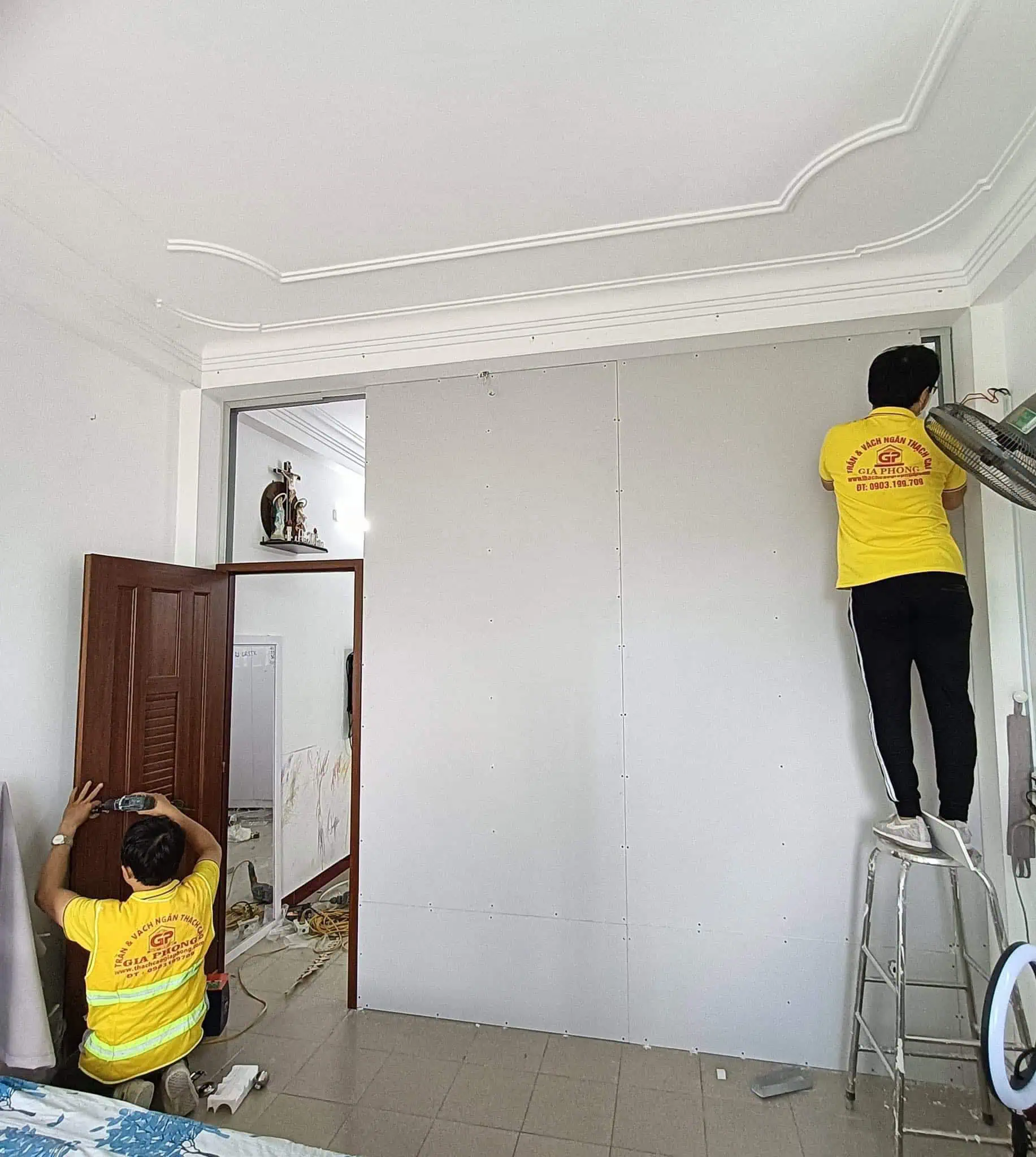 Tường thạch cao bao nhiêu tiền 1m2