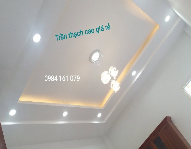 Thi công trần thạch cao đẹp giá rẻ