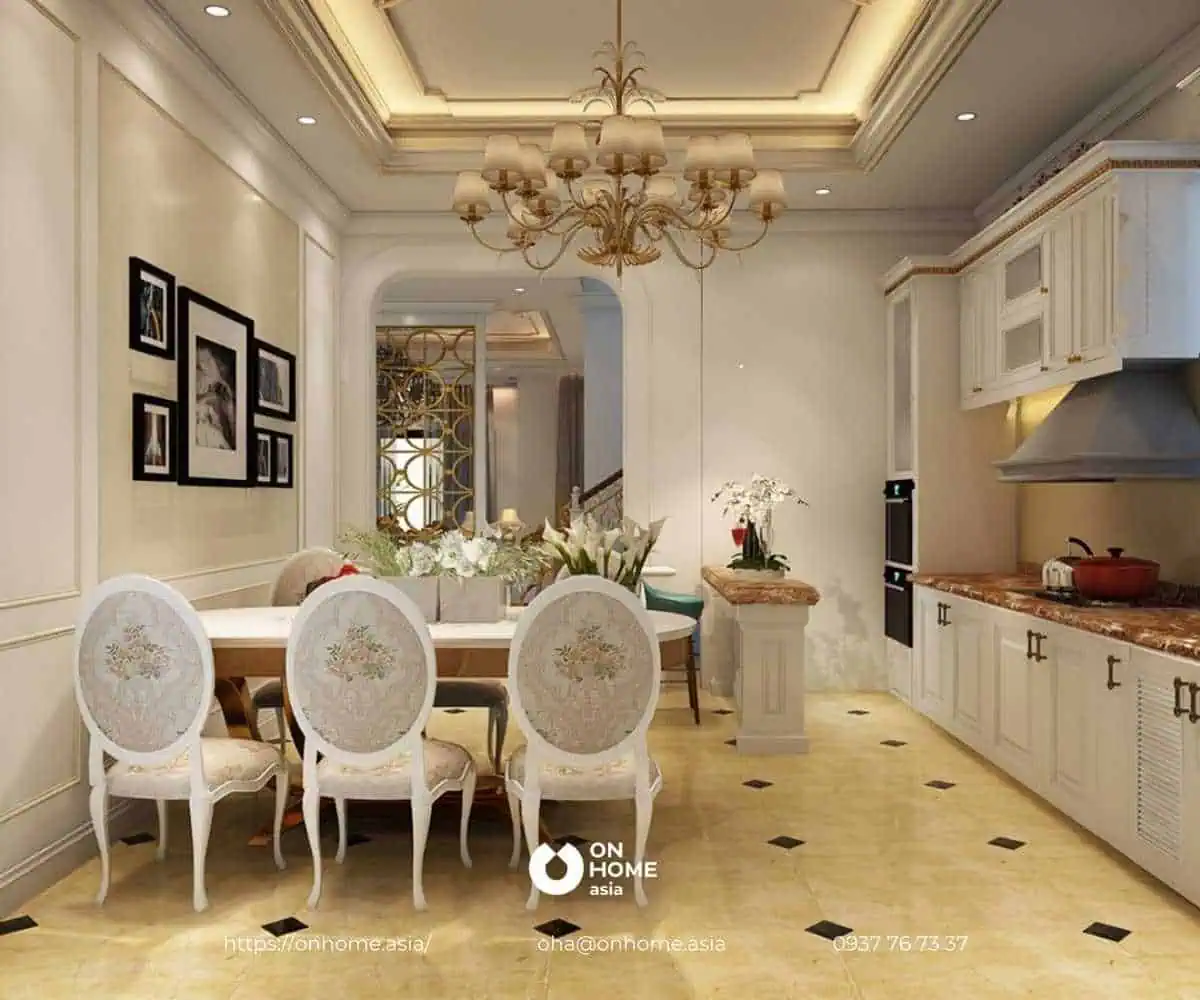 Mẫu trần thạch cao đẹp cho phòng bếp tiện nghi