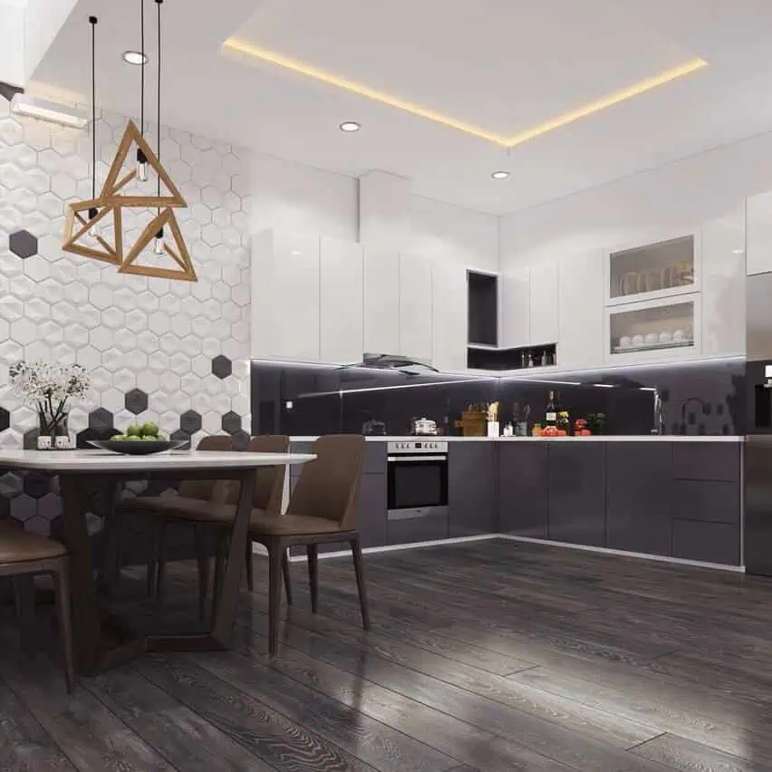 Mẫu trần thạch cao đẹp cho phòng bếp