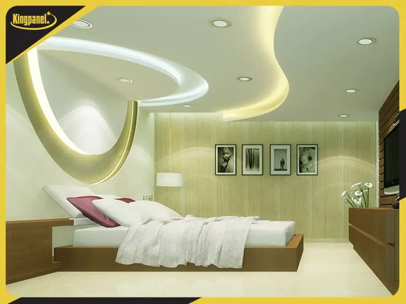 Trần thạch cao uốn lượn