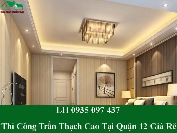 Thi công trần thạch cao