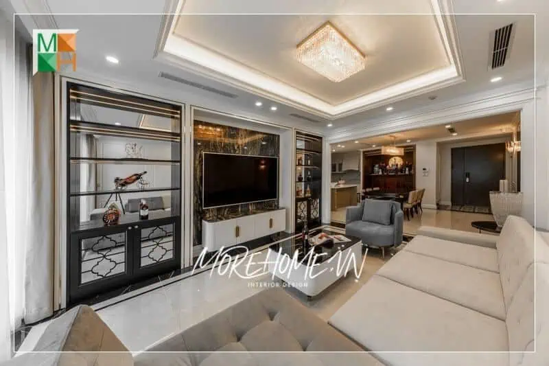 Mẫu trần thạch cao phòng khách đẹp