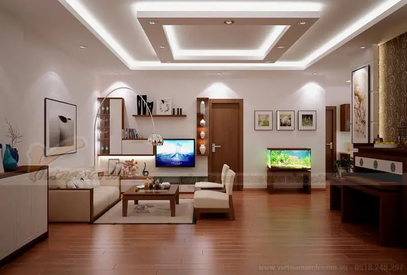 Trần thạch cao hiện đại cho nhà chung cư