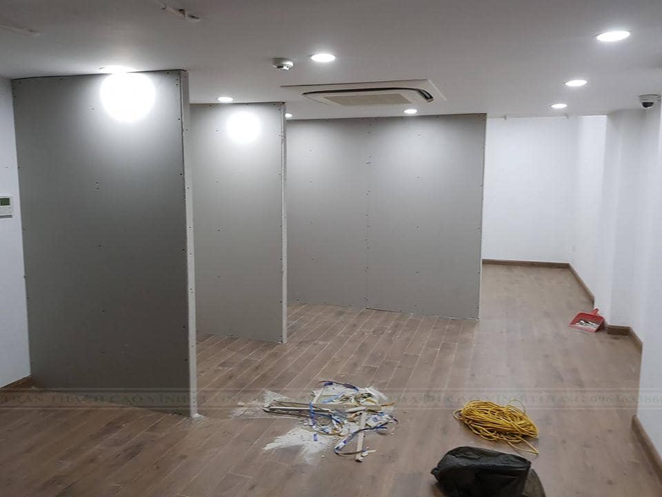 Vách ngăn thạch cao trong không gian sống