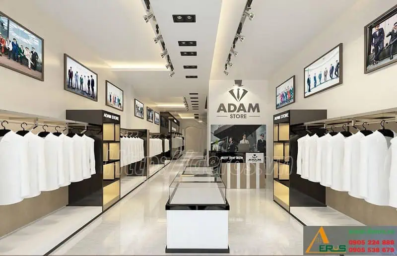Thiết kế shop thời trang nam