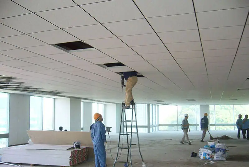 Hình ảnh thi công trần thạch cao