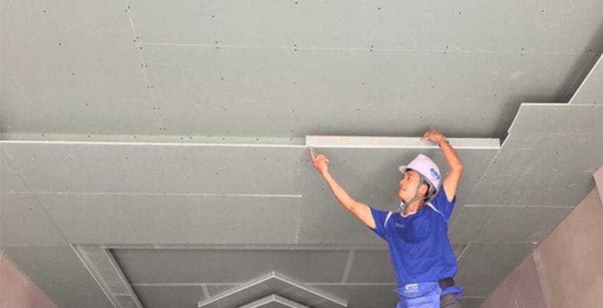 Hình ảnh hoàn thiện trần thạch cao