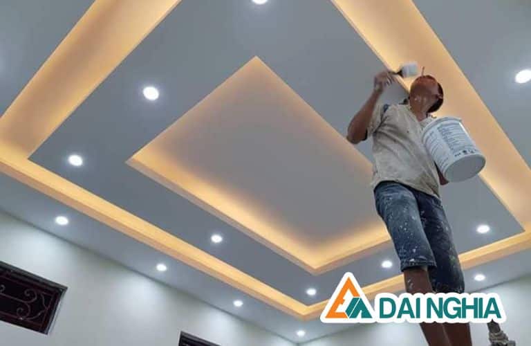 Hình ảnh hướng dẫn thi công trần thạch cao