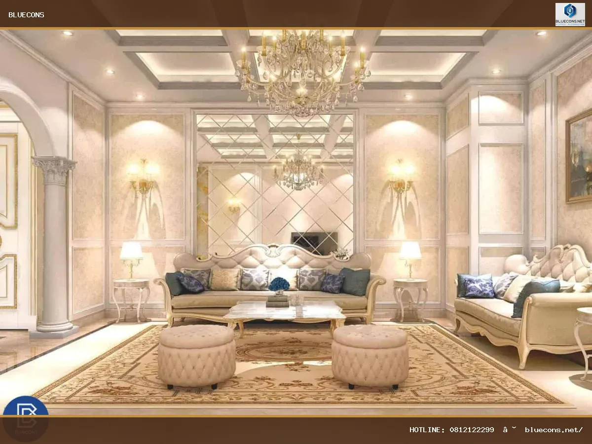 Thi công nội thất biệt thự – hình ảnh Bluecons