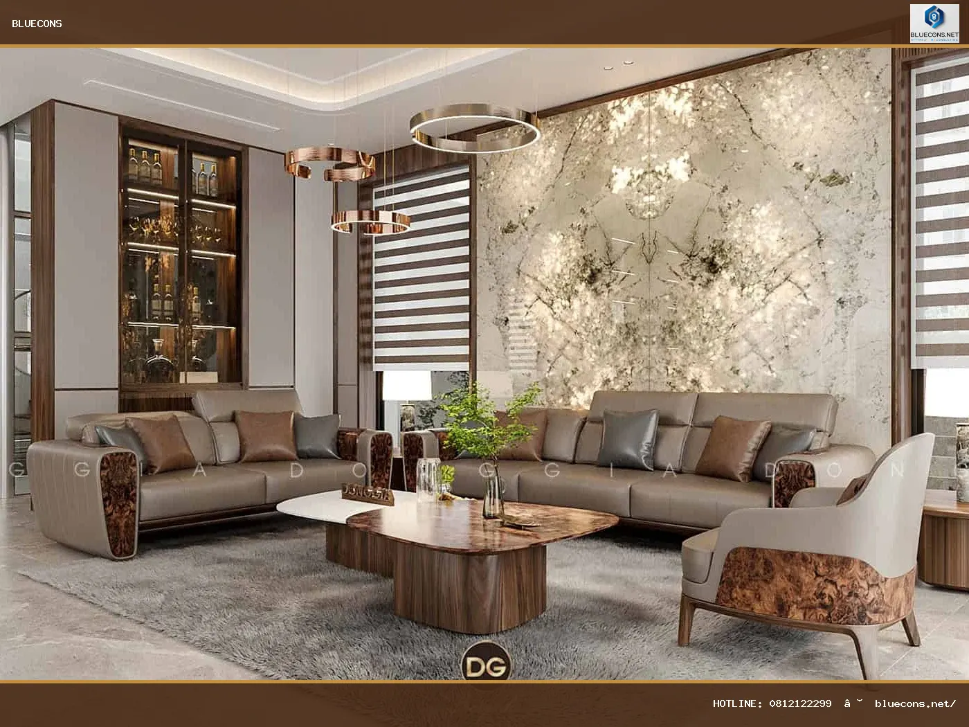 Thi công nội thất biệt thự – hình ảnh Bluecons