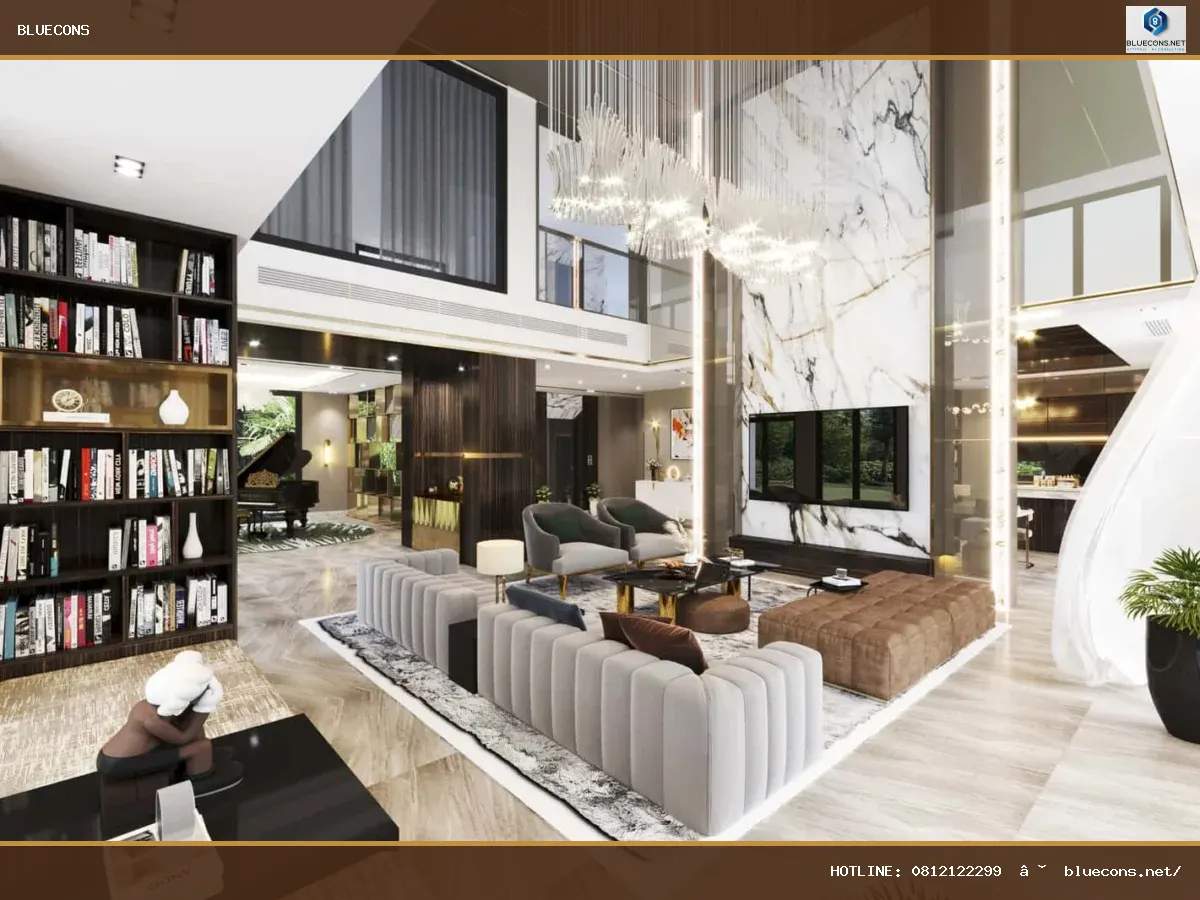 Thi công nội thất biệt thự – hình ảnh Bluecons