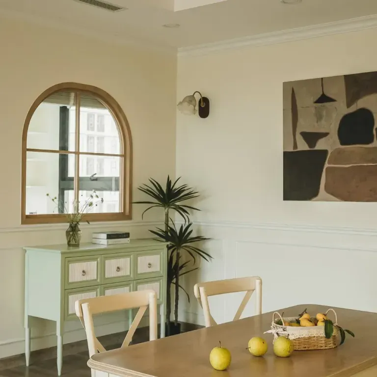 thi công decor gỗ căn hộ chung cư 12 Thi công nội thất căn hộ chung cư tân cổ điển
